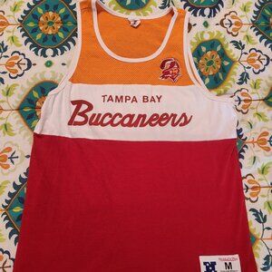 Men's Orange Tampa Bay Buccaneers Heritage Color Blocked Tank Top- Size Medium